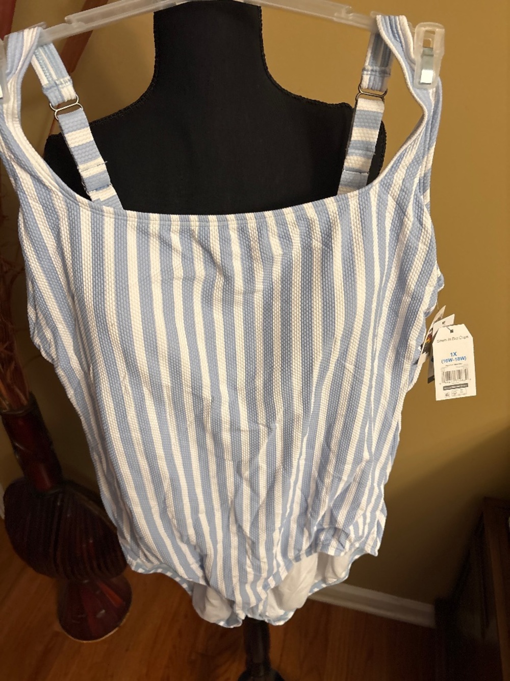 Striped bathing suit